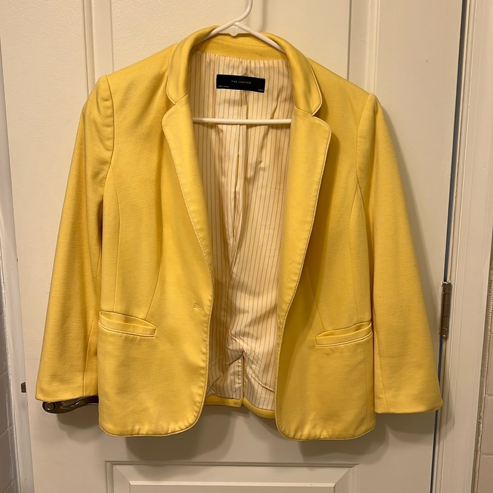 Yellow Blazer The Limited